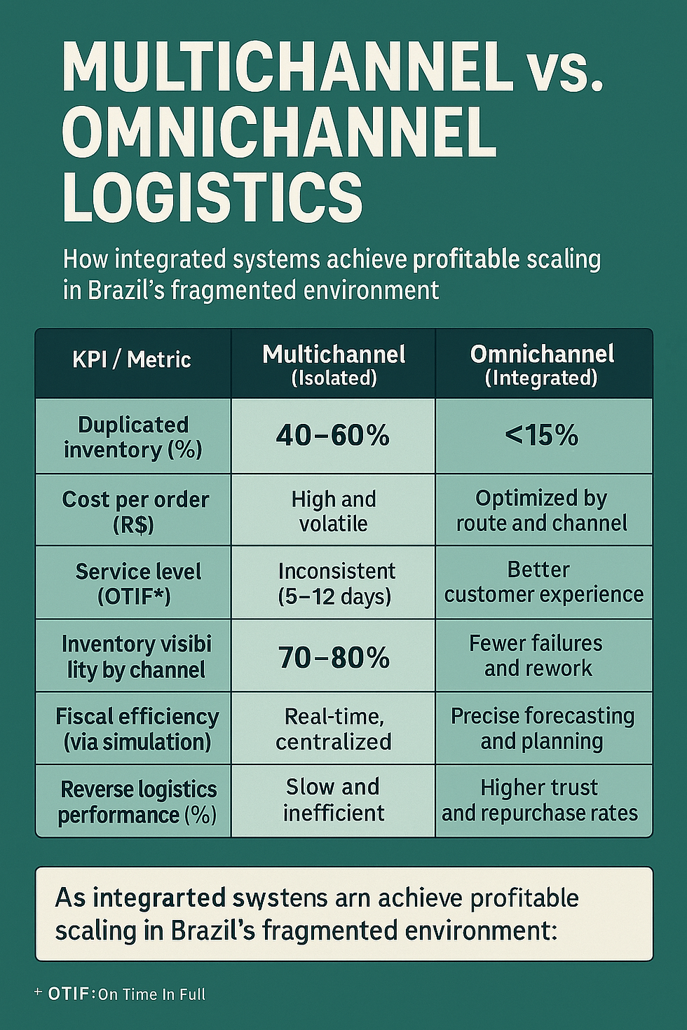 Companies operating in siloed multichannel models often carry hidden costs that only surface at scale.